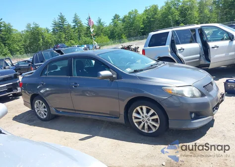 2009 Toyota Corolla S из США, поврежденный, VIN 2T1BU40E69C025407